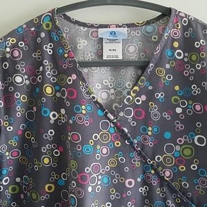 Scrubs utility top. Fun colors